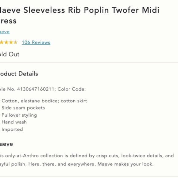 Maeve Two-Fer Midi Dress - Picture 8 of 8